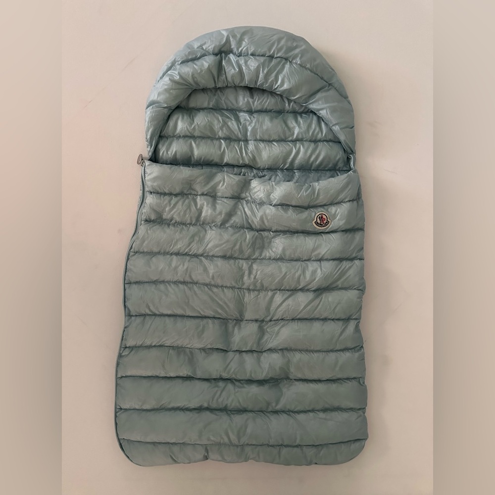 Moncler Sky Blue Puffer Sleeping Bag